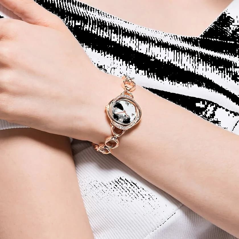 Montre Swarovski 5547626 femme détail cadran argent