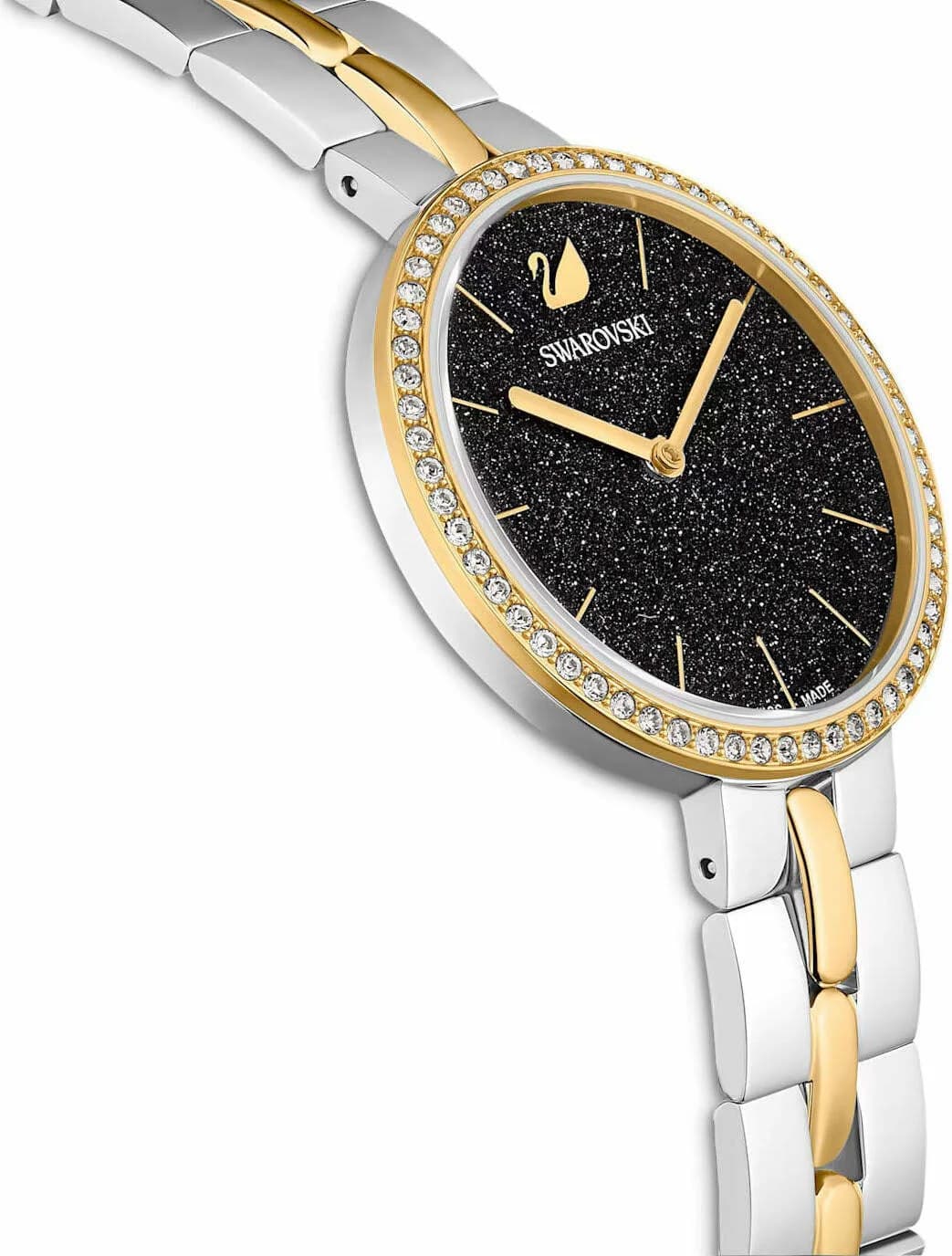 Montre Swarovski 5644072 Cosmopolitan Acier Bicolore Cadran Noir Pailleté vue 4