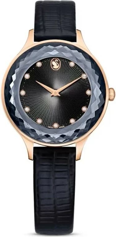 Montre Swarovski 5650033 femme détail cadran noir