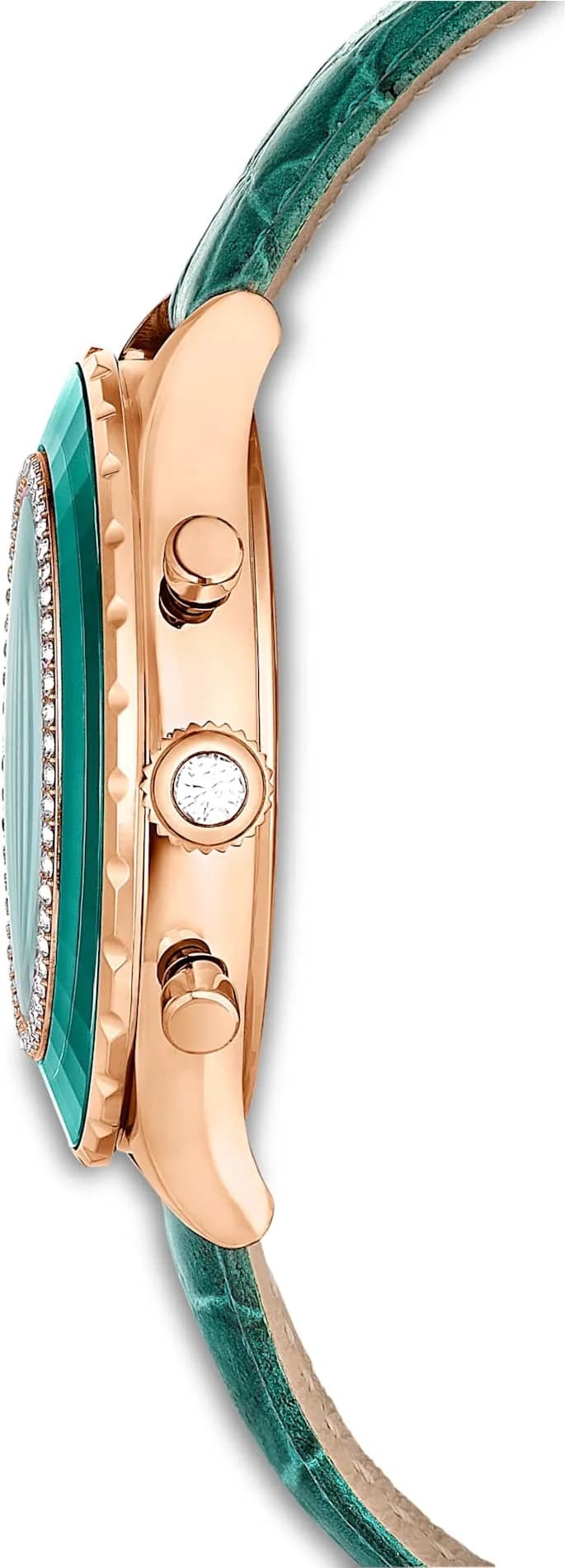 Montre Swarovski 5672931 femme détail bracelet cuir