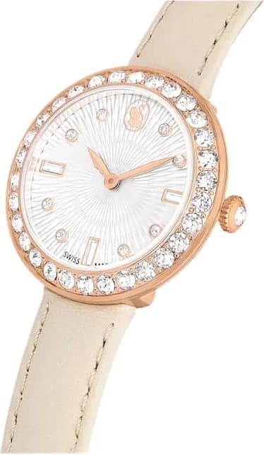 Montre Swarovski 5672968 femme détail bracelet cuir