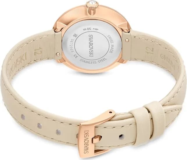Montre Swarovski 5672968 femme détail bracelet cuir