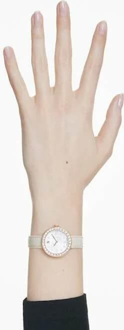 Montre Swarovski 5672968 femme détail bracelet cuir