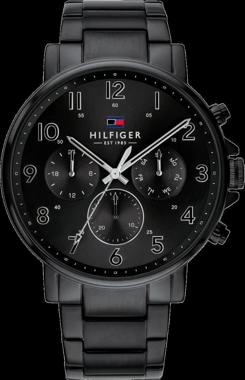 Tommy Hilfiger 1710383 chrono bleu acier — Montres Outlet