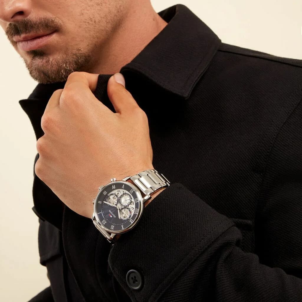 Montre Tommy Hilfiger 1710569 homme détail bracelet acier inoxydable