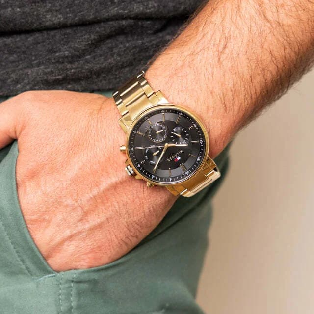 Montre Tommy Hilfiger 1710589 homme verso boîtier or