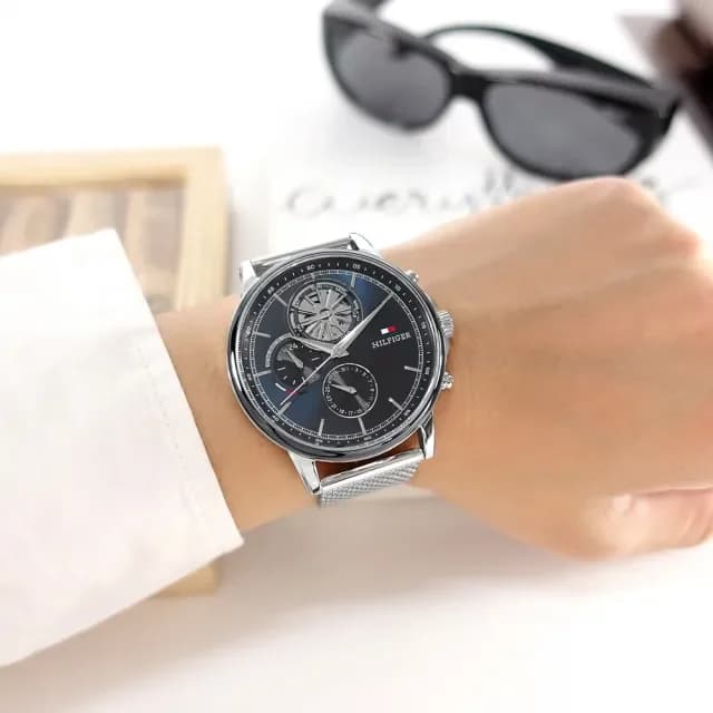 Montre Tommy Hilfiger 1710609 homme verso boîtier argent