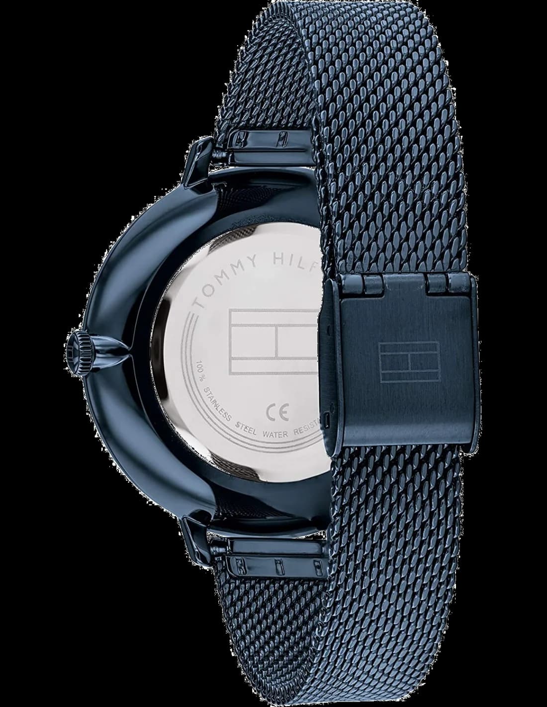 Montre Tommy Hilfiger Alexa 1782159 Cadran bleu bracelet en maille milanaise vue 2