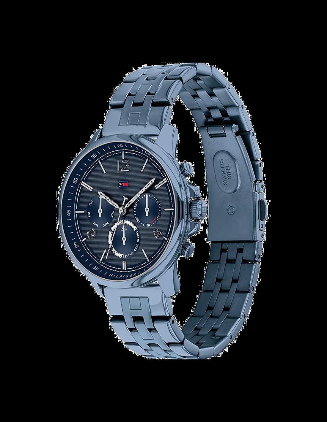 Montre Femme Tommy Hilfiger 1782227 bracelet acier bleu vue 2