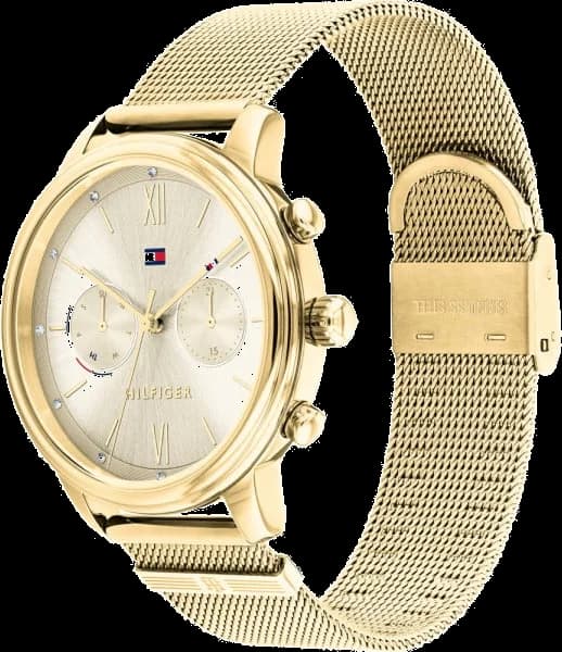 Montre Tommy Hilfiger 1782302 Blake en maille milanaise dorée vue 2