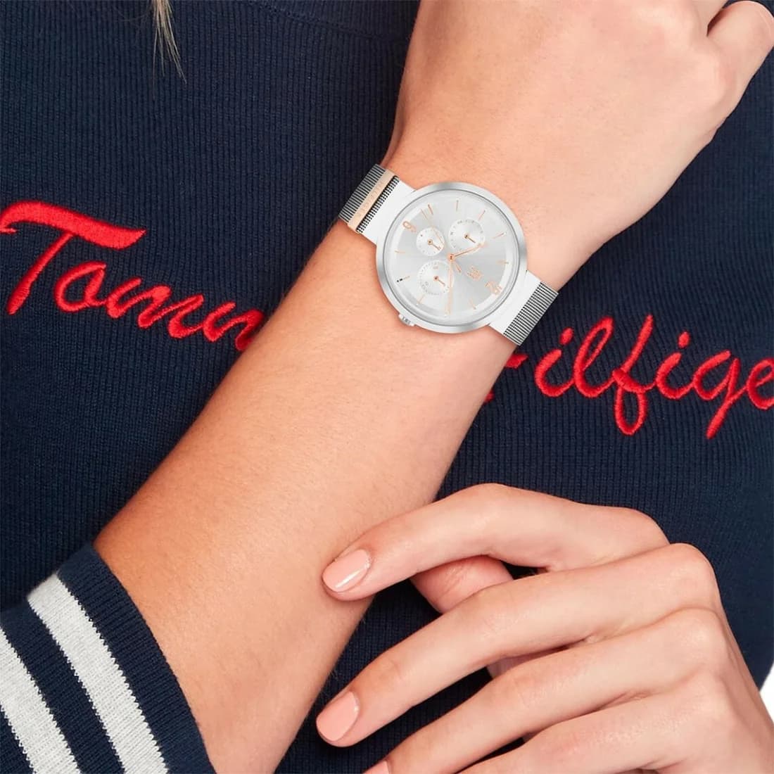 Montre Tommy Hilfiger 1782537 femme verso boîtier argent