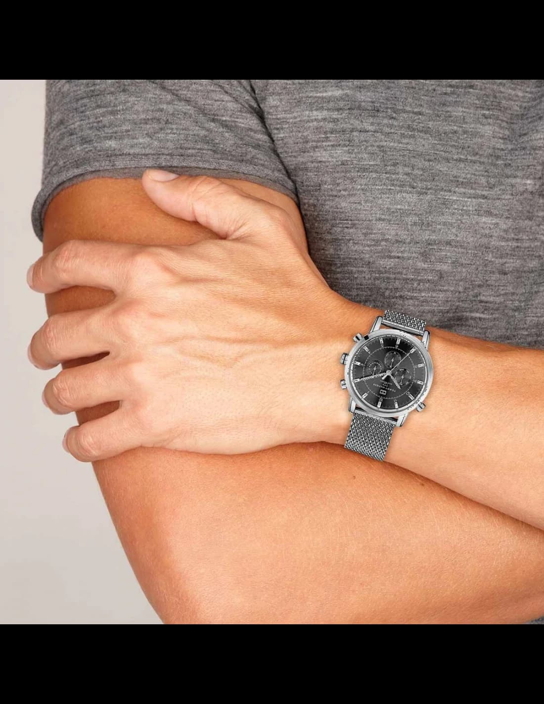 Montre Tommy Hilfiger 1790877 homme verso boîtier argent