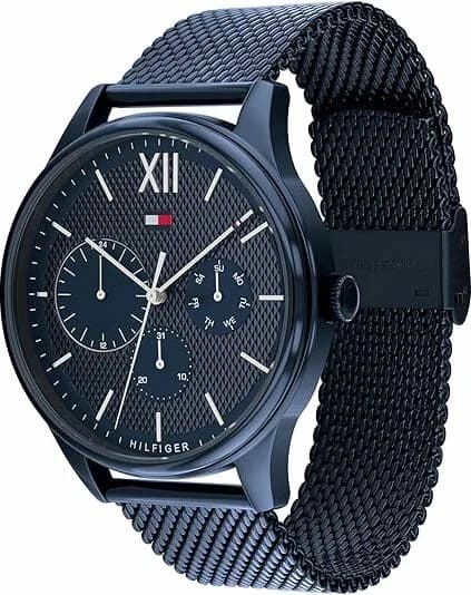 Détail du bracelet en cuir de la Tommy Hilfiger 1791421 — Montres Outlet