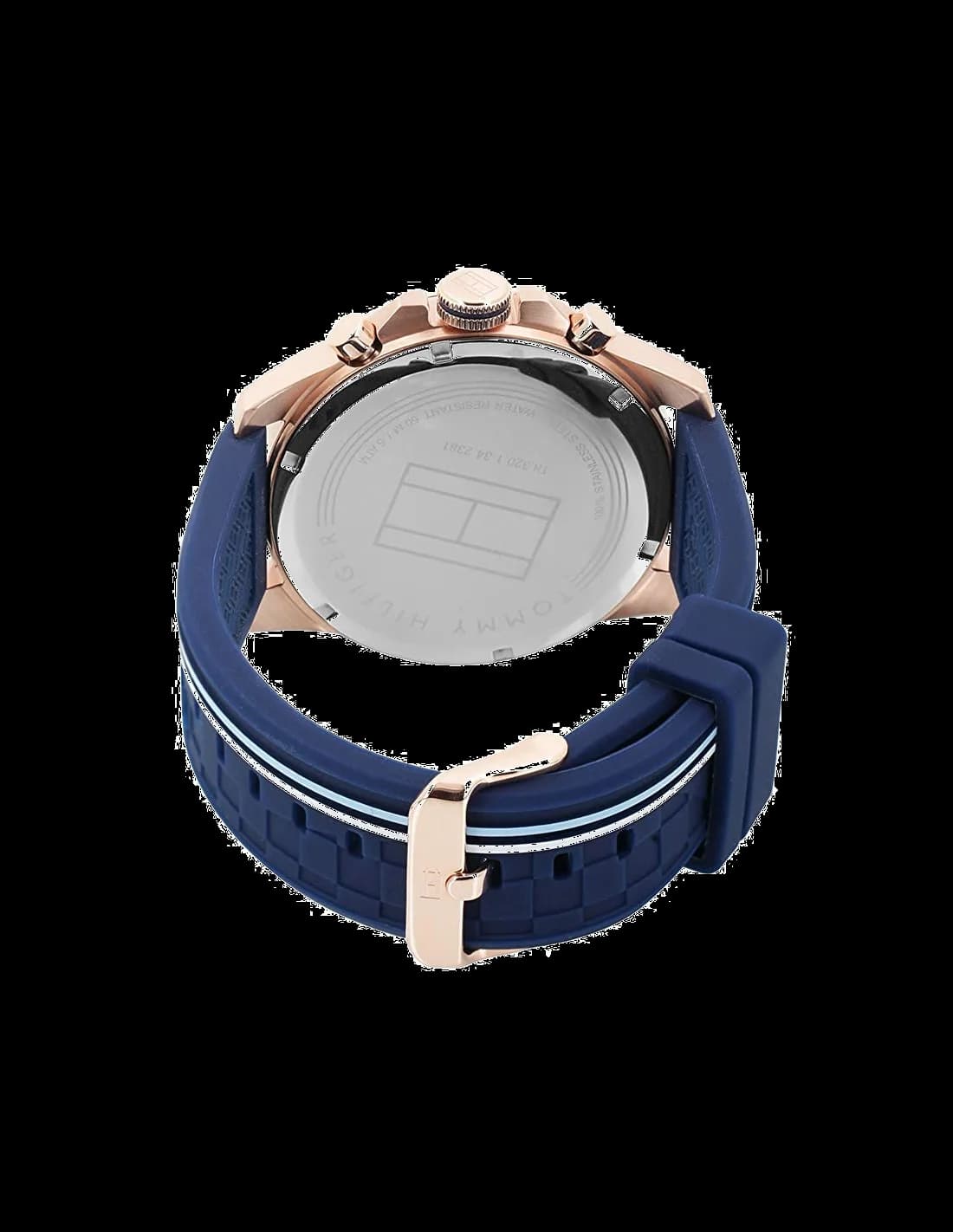 Montre Tommy Hilfiger 1791474 homme détail cadran bleu