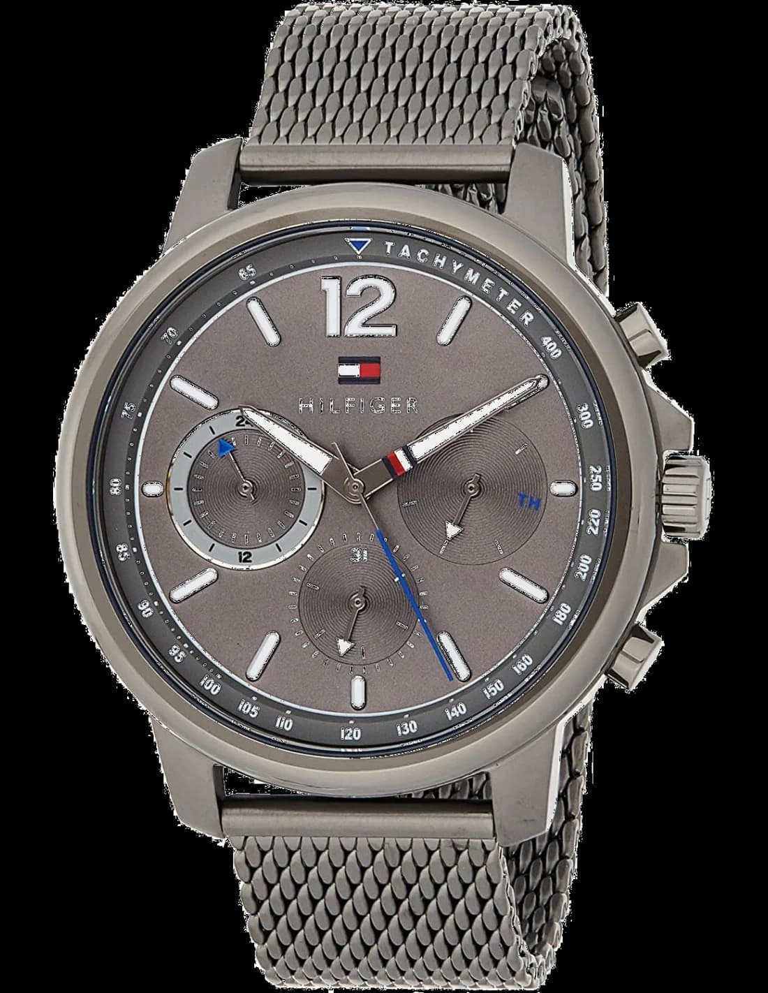 Tommy Hilfiger 1791530 cadran bleu et bracelet brun — Montres Outlet