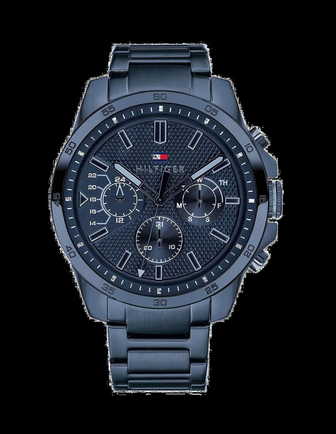 Tommy Hilfiger 1791560 cadran bleu et boîtier argenté — Montres Outlet