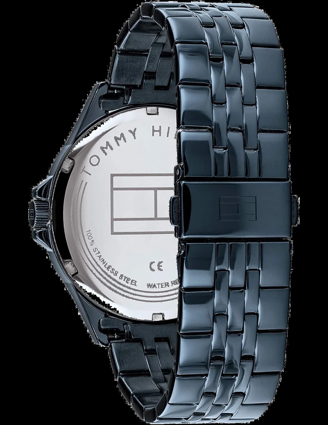 Montre Tommy Hilfiger 1791618 Shawn Cadran Bleu et Bracelet Cuir Brun vue 2