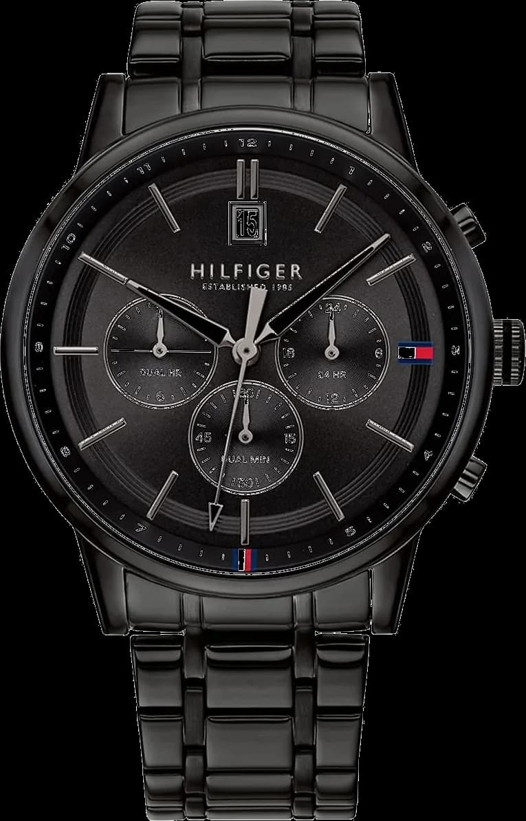 Tommy Hilfiger 1791695 chronographe noir — Montres Outlet