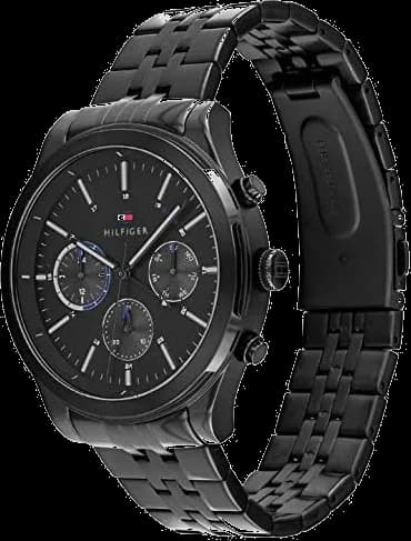 Montre Tommy Hilfiger 1791695 Kyle en métal noir et cadran 44mm vue 2