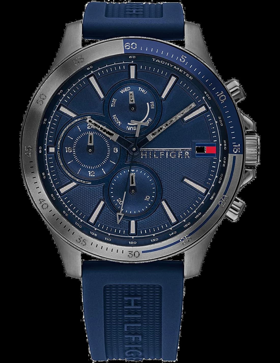 Tommy Hilfiger 1791721 chronographe noir acier — Montres Outlet