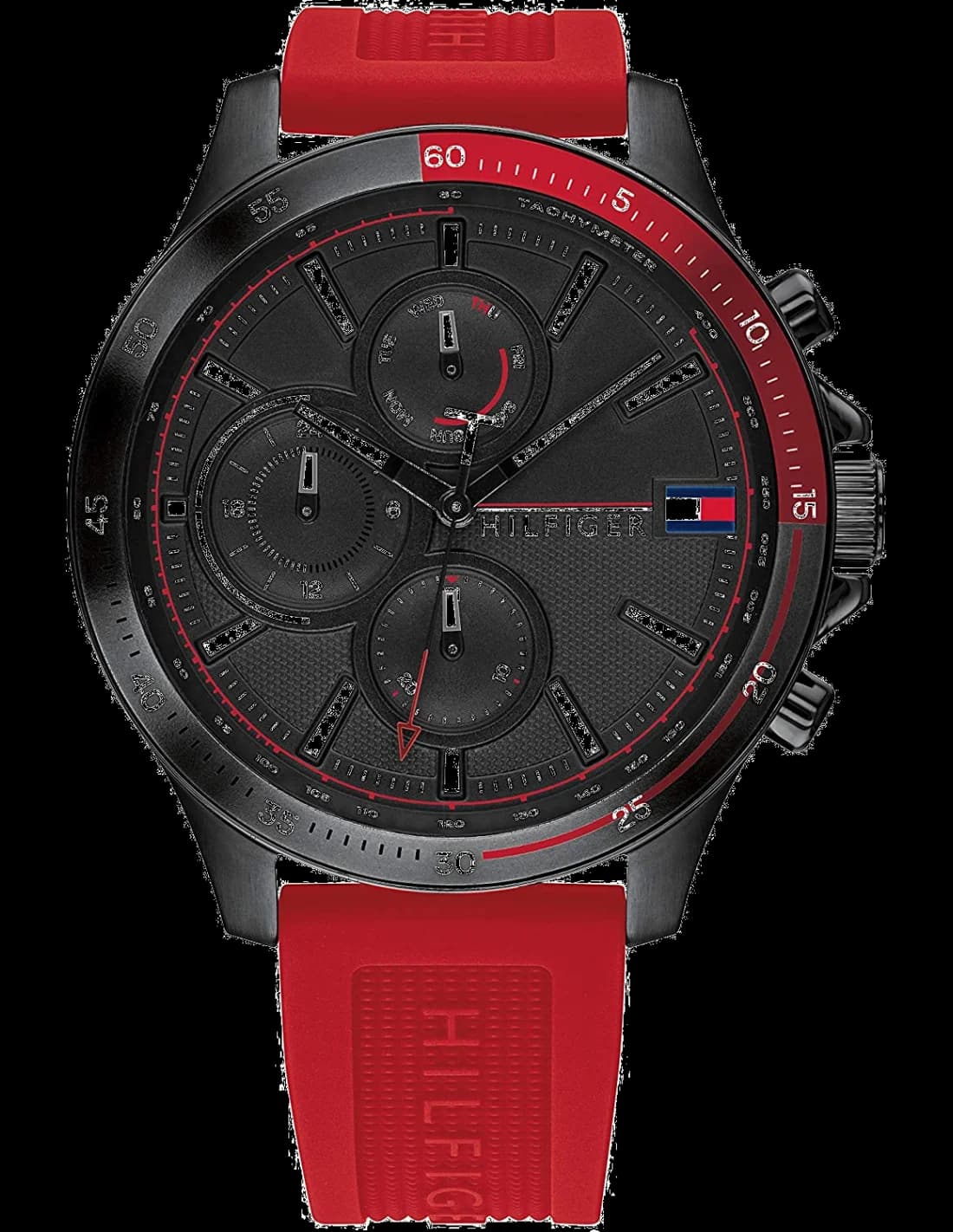 Tommy Hilfiger 1791722 cadran bleu et bracelet cuir — Montres Outlet