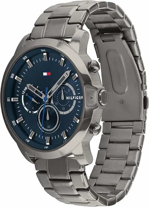 Montre Tommy Hilfiger 1791796 Jameson en Acier Gris avec Cadran Texturé vue 2