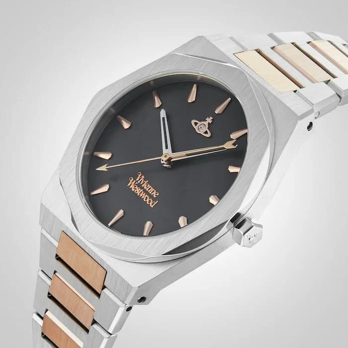 Montre Vivienne Westwood VV244GYSR femme verso boîtier argent