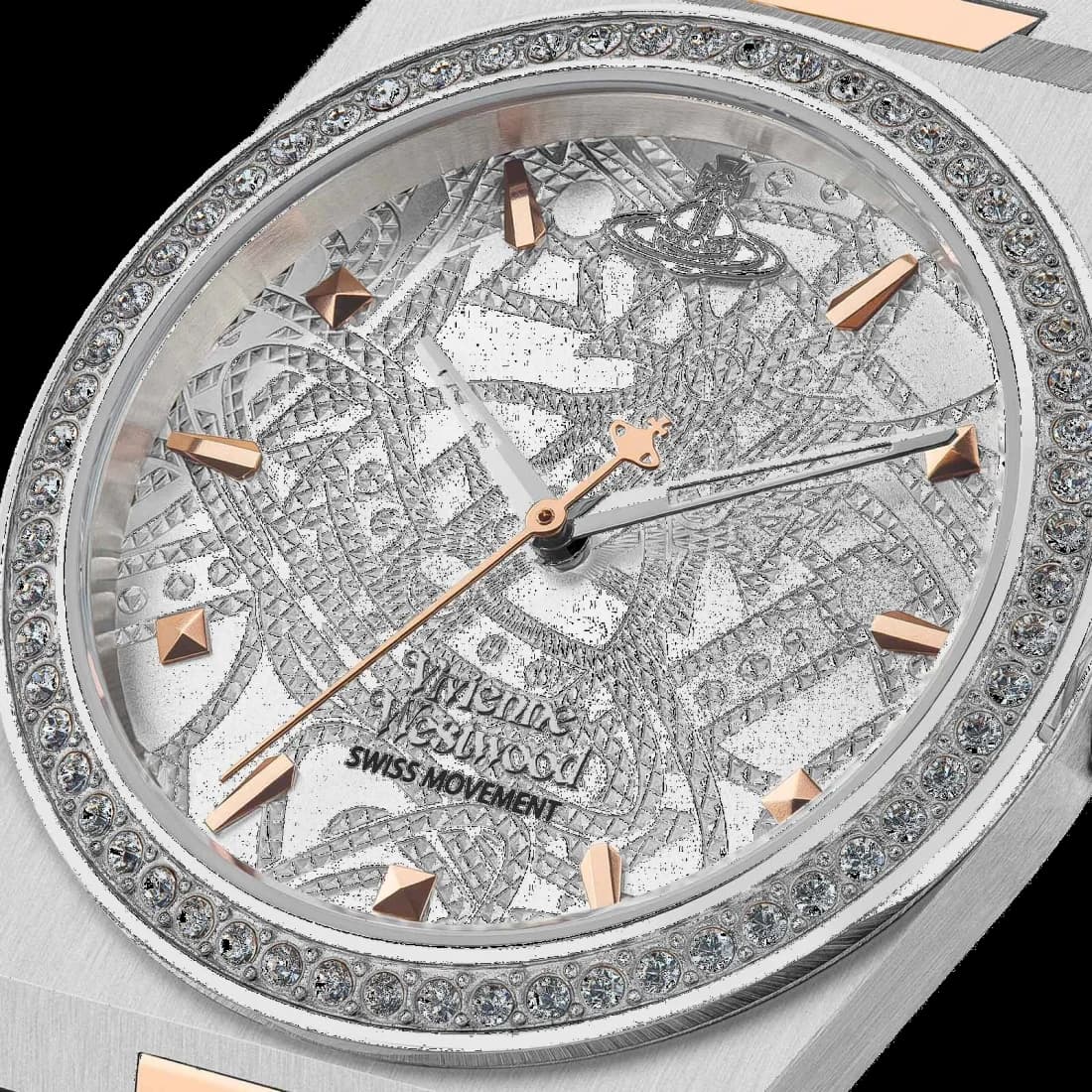 Montre Vivienne Westwood VV244WSSR femme verso boîtier argent