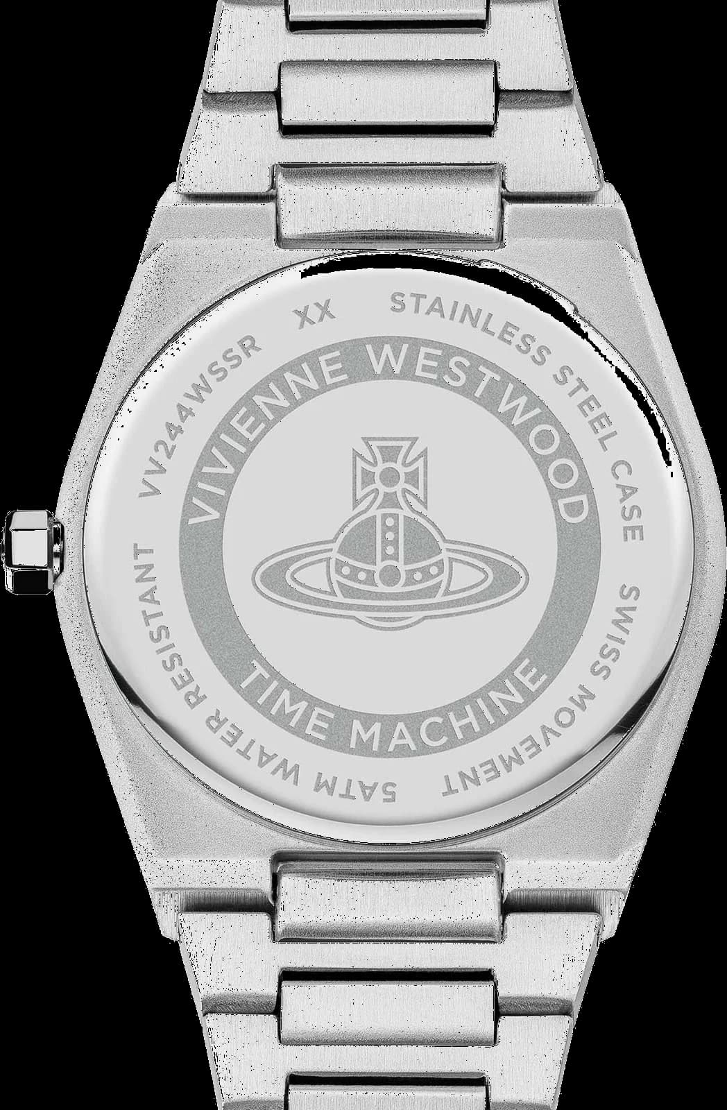 Montre Vivienne Westwood VV244WSSR femme détail bracelet acier inoxydable