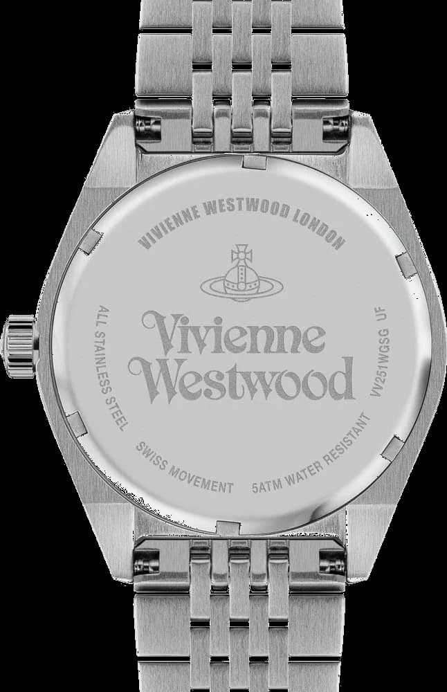 Boîtier Vivienne Westwood VV251WGSG acier inoxydable étanchéité 50m verso