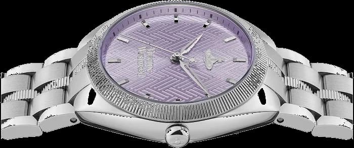 Montre Vivienne Westwood VV281PPSL femme détail bracelet acier inoxydable