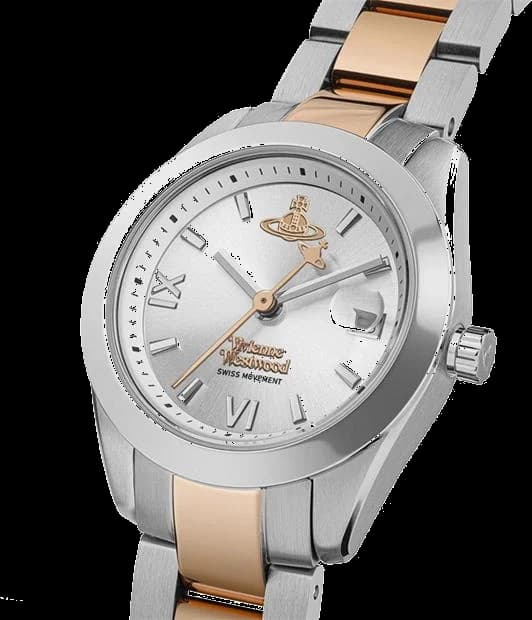 Montre Vivienne Westwood VV292SLSR femme détail cadran argent