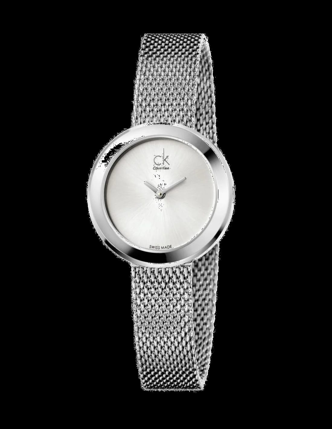 Calvin Klein K3N23126 montre en acier inoxydable avec cadran noir — Montres Outlet