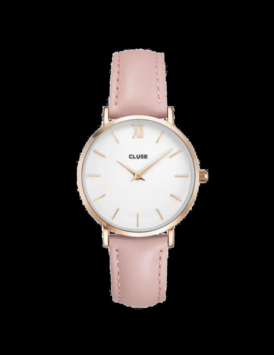 Cluse CL30001 cadran noir et bracelet cuir — Montres Outlet