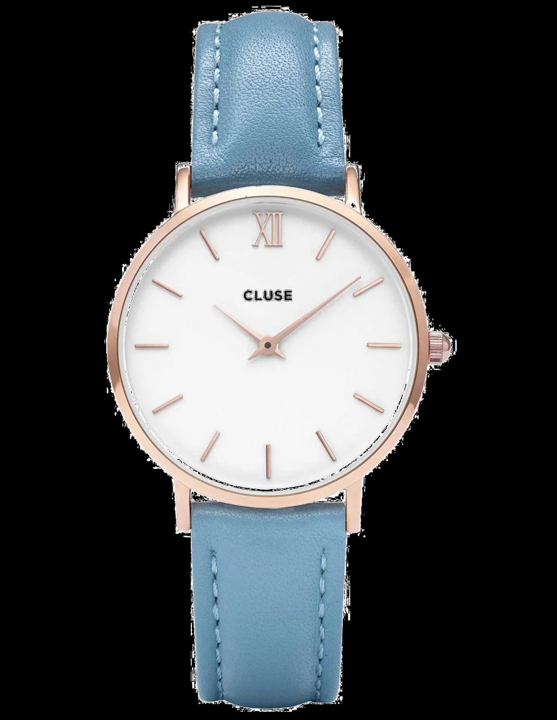 Cluse CL30046 cadran noir et bracelet cuir — Montres Outlet