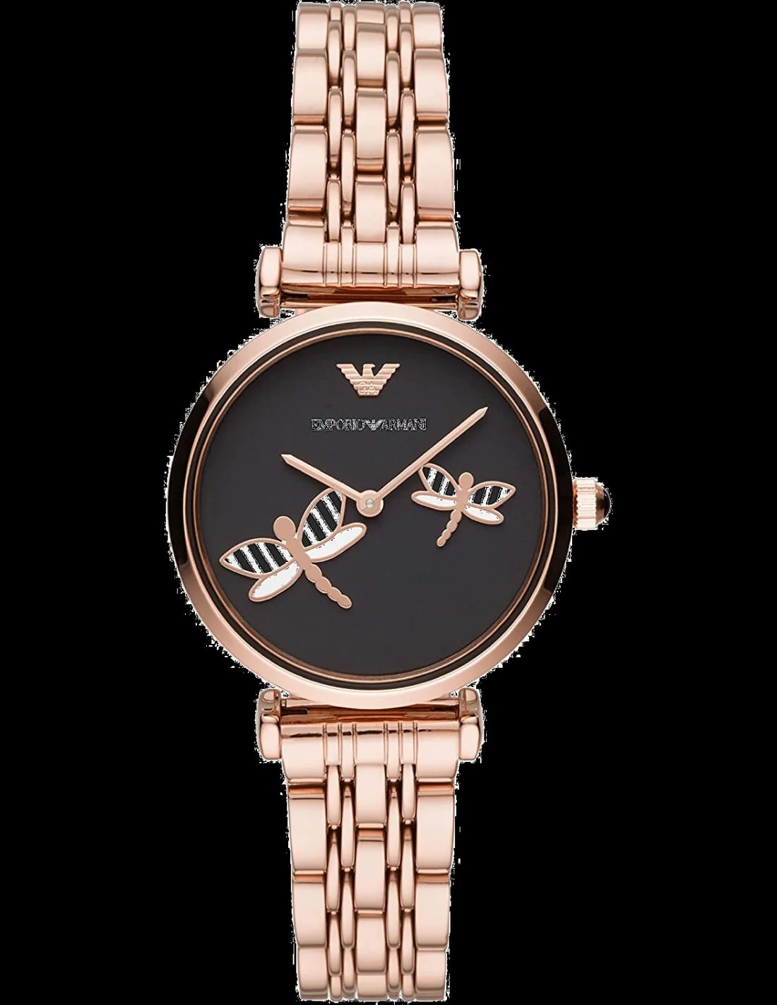 Emporio Armani AR11206 affichant chrono sur cadran noir — Montres Outlet