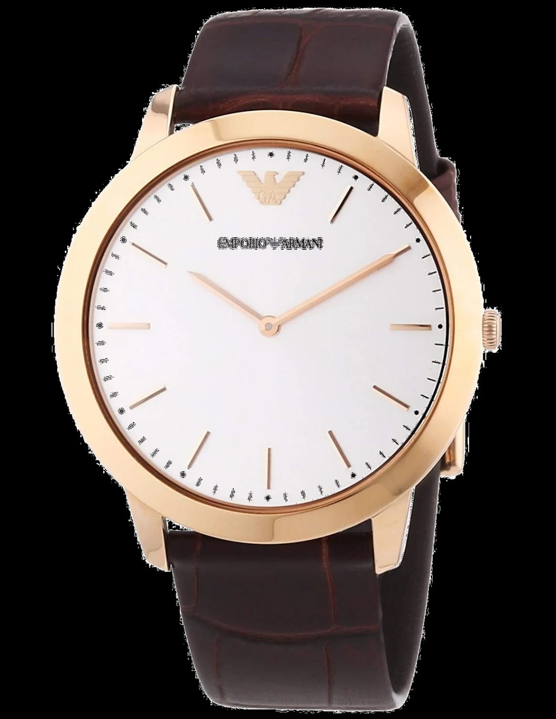 Emporio Armani AR1743 montre avec cadran noir — Montres Outlet