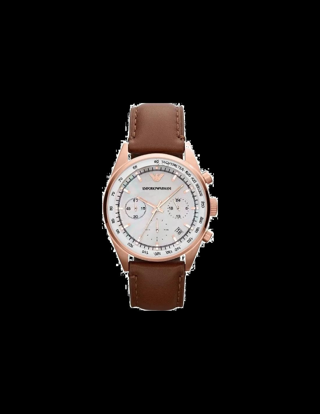 Emporio Armani AR5996 — cadran noir visible — Montres Outlet