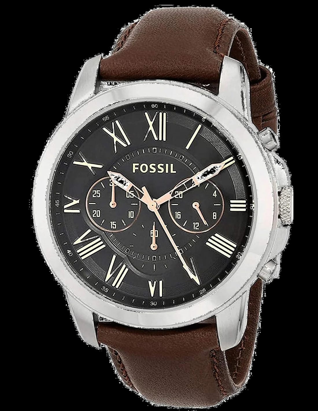 Fossil FS4813 cadran noir — Montres Outlet