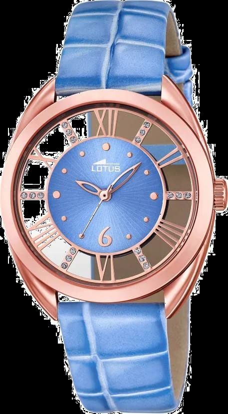 Lotus L18226/2 cadran noir et bracelet cuir — Montres Outlet