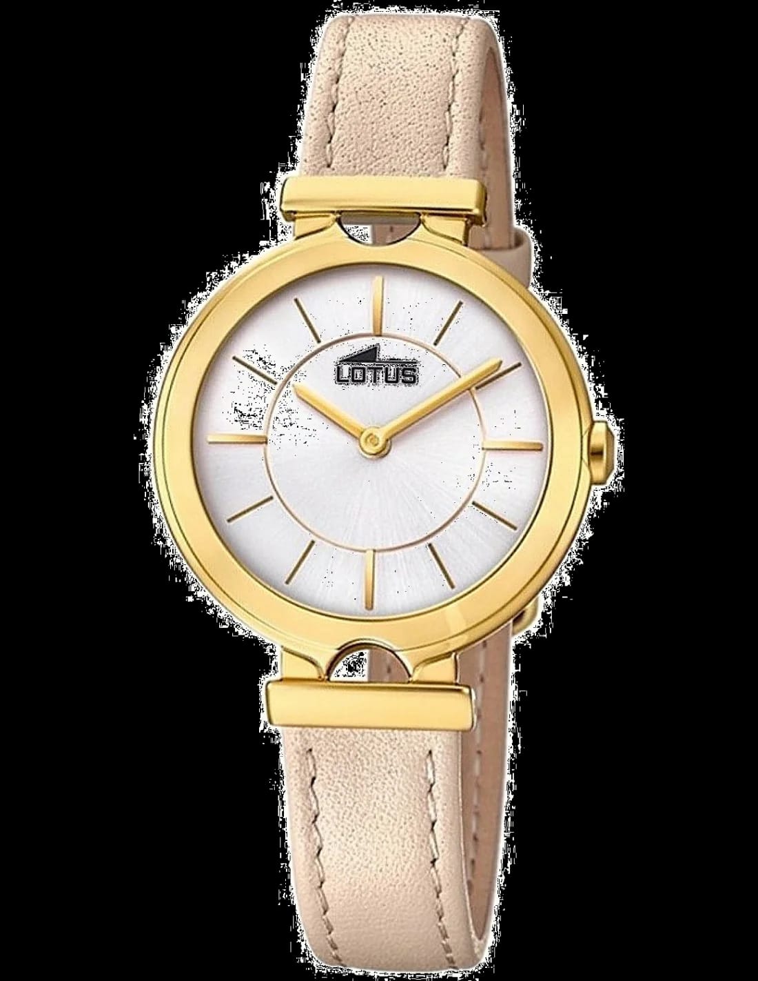 Lotus L18452/1 montre chronographe noire avec bracelet marron — Montres Outlet