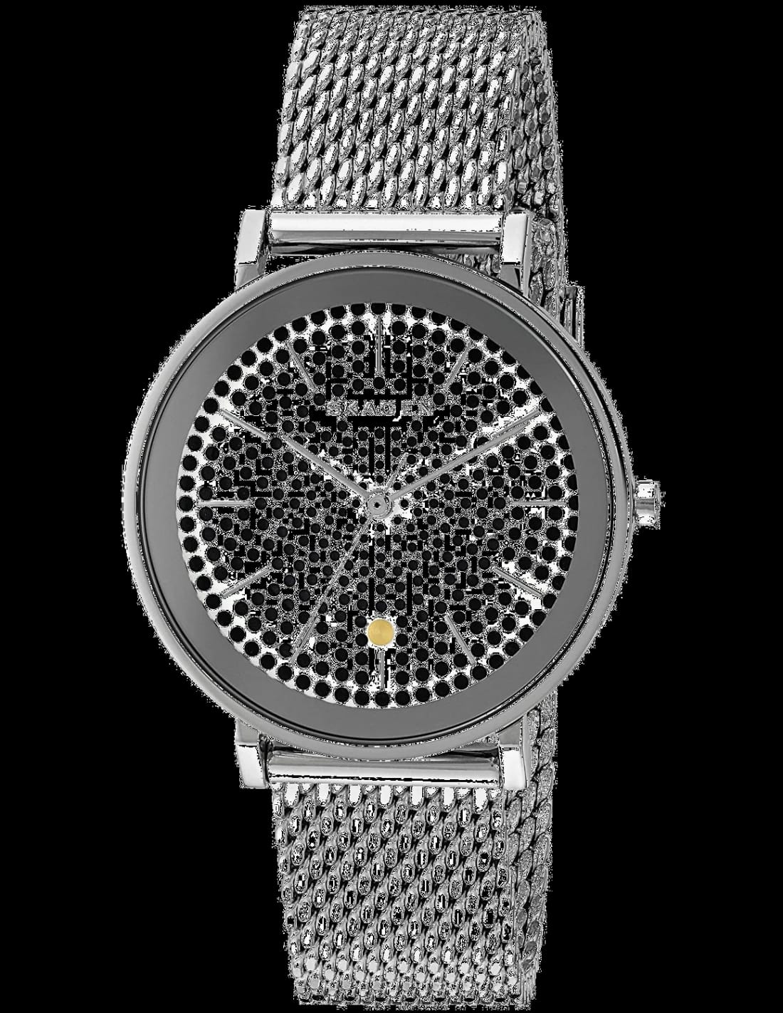 Skagen SKW2446 boîtier bleu et bracelet cuir — Montres Outlet
