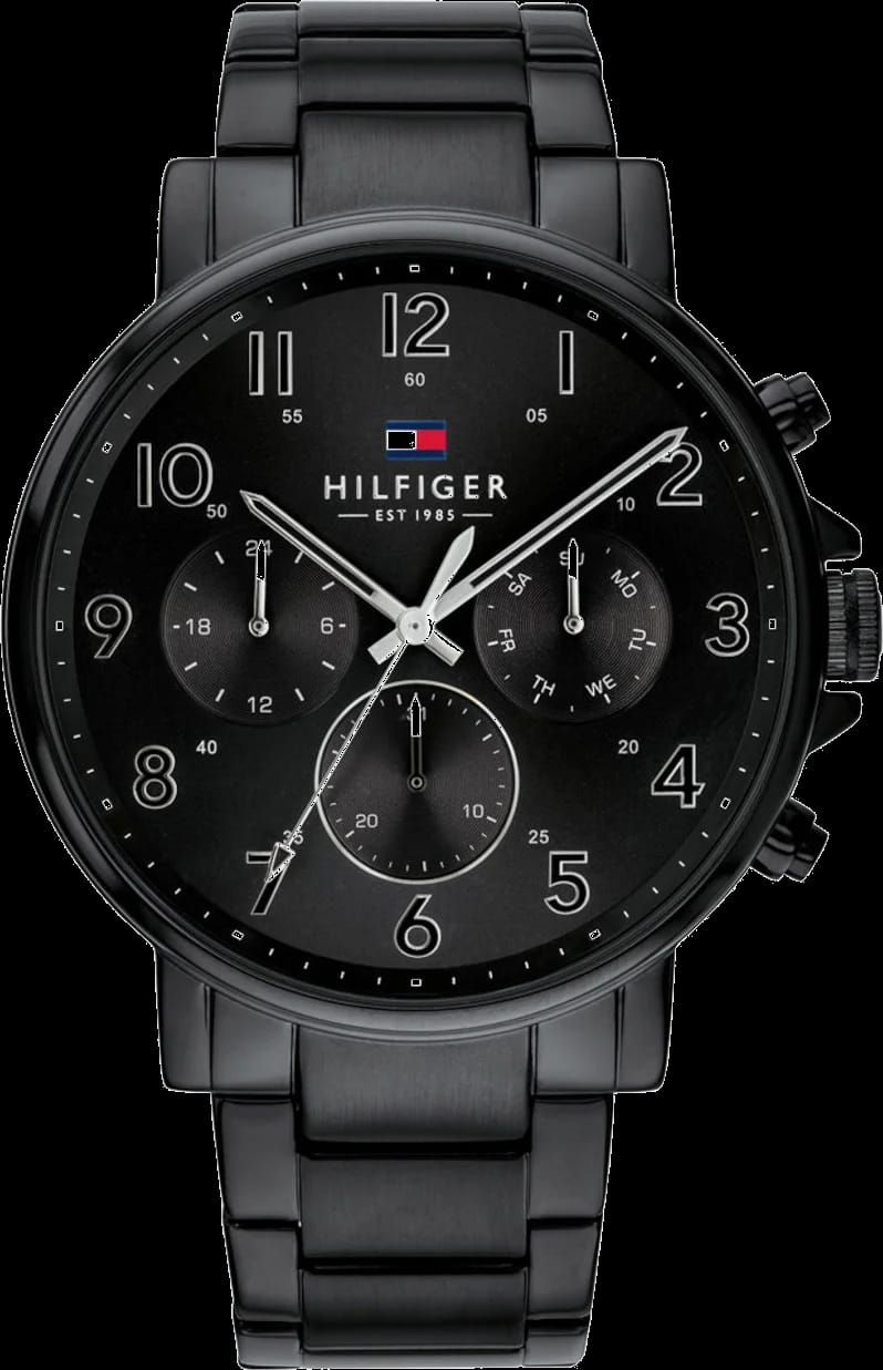 Tommy Hilfiger 1710383 chrono bleu acier — Montres Outlet