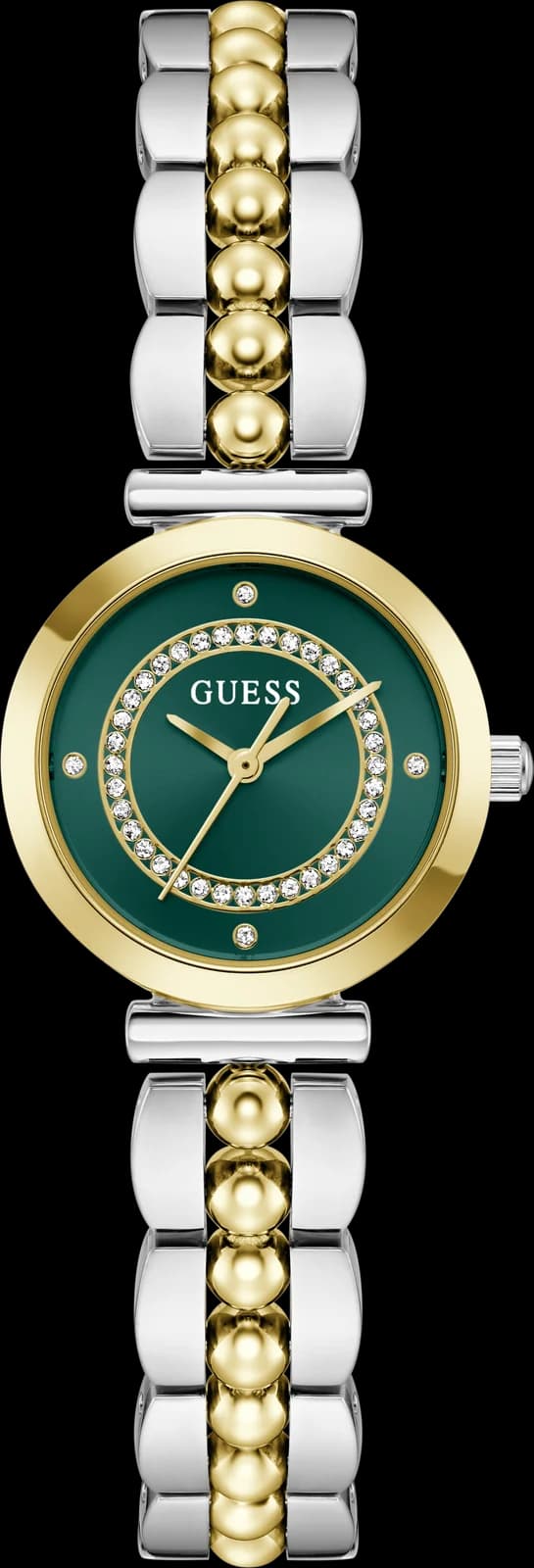 Montre Guess Leena GW0994L3 femme cadran vert, vue de face