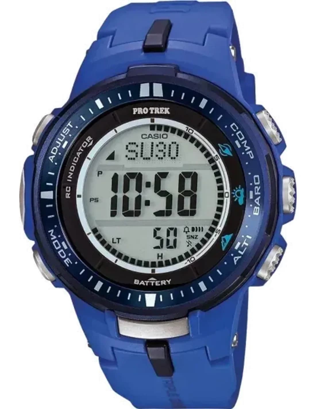 Montre Homme Casio PRW-3000-2BER Bleu en Résine Haute Résistance