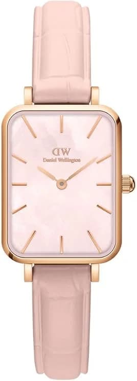Montre Daniel Wellington Quadro Pressed Rose DW00100508 Rectangulaire cadran nacre
