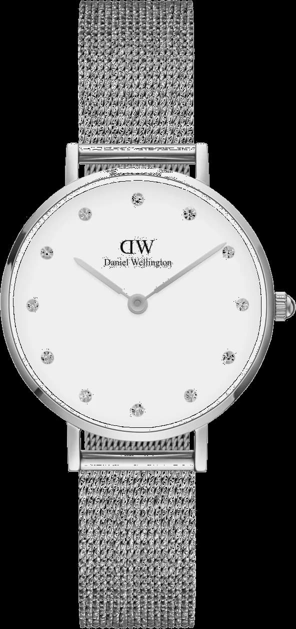 Daniel Wellington DW00100602 — cadran blanc avec boîtier argenté