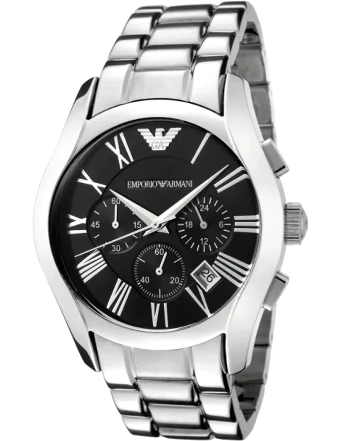 Montre Emporio Armani AR0674 Chronomètre Rond Cadran Noir