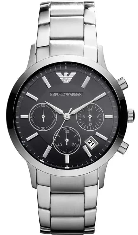 Montre Emporio Armani AR2435 Chronographe Argenté en Acier