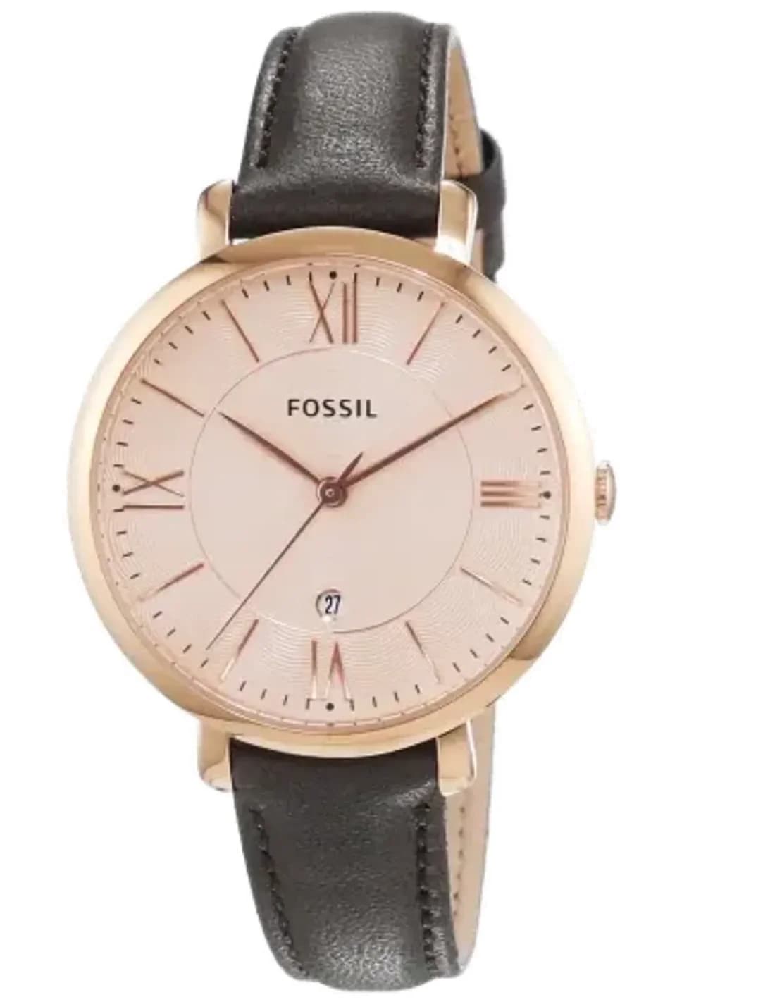Montre Fossil ES3707 Jacqueline Bracelet Cuir Marron